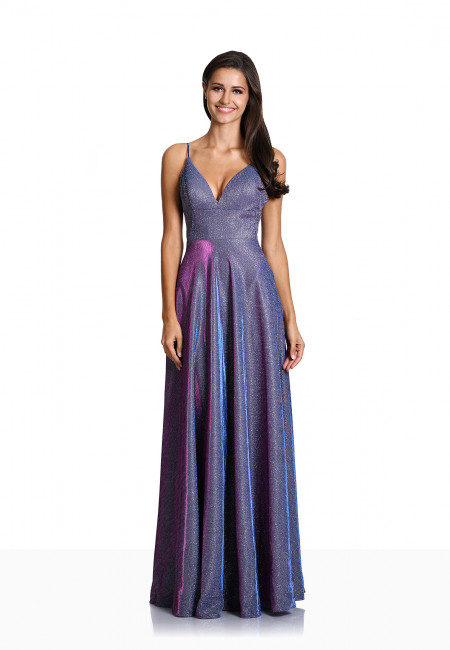 Christian Koehlert Purple Glitter Evening Dress / Prom Dress